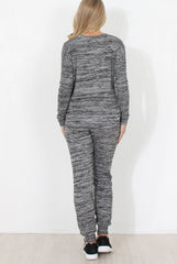 Dark Grey Diamonte Loungewear - Linnea