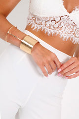Gold Chunky Arm Cuff - Ishi