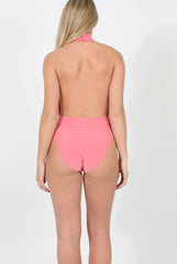 Pink Halterneck Bodysuit - Isla