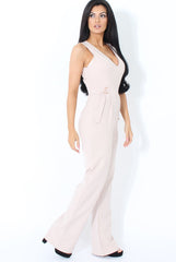 Nude D-Ring Detail V Front Jumpsuit- Issi