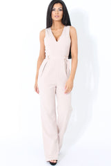 Nude D-Ring Detail V Front Jumpsuit- Issi