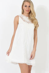 White Crochet Dress - Iva