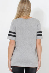 Vixon Grey Slogan Tshirt