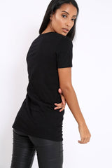 Black Be You Slogan T-shirt - Jackie