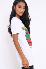 White Be You Slogan T-shirt - Jackie