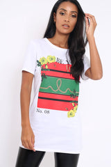 White Be You Slogan T-shirt - Jackie