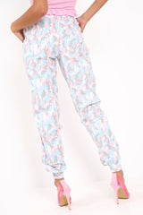 Pink Camo Ankle Cuff Cargo Pants - Jaquie