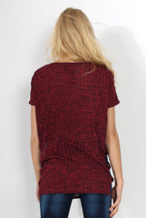 Jana Wine Tie Up Side Top