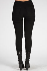 Black Distressed High Waisted Skinny Jeans - Jasmine