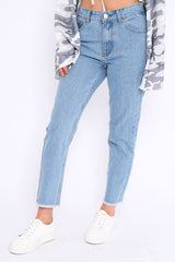 Denim Blue Fake Pocket Star Jeans - Jaydy