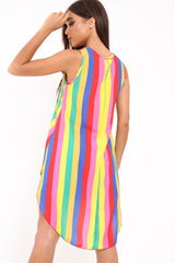 Multi Stripe Dip Hem top - Jaylinn