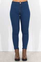 Quinn Blue High Waisted Jeans