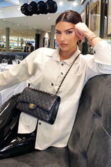 Cream Oversized Fit Corduroy Shirt - Brina