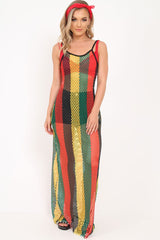 Multi Mesh Maxi Dress - Jenesa