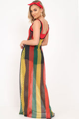 Multi Mesh Maxi Dress - Jenesa