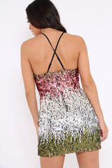 Multi Colour Sequin Mini Dress - Jenny
