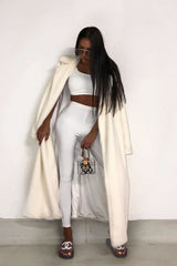 White One Shoulder Crop Top and Leggings Co-Ord - Marrie