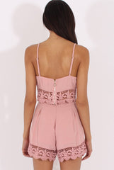 Pink Crochet Detail Co-ord - Carlita
