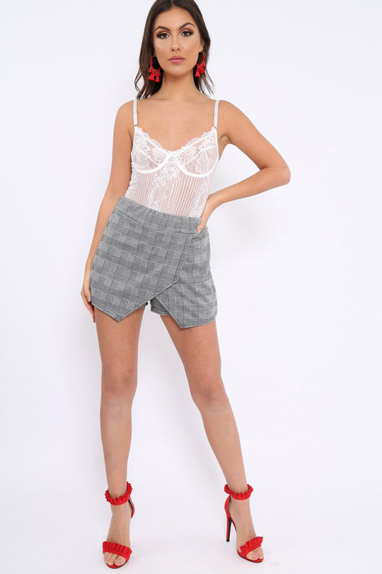 Tartan Wrap Skort - Joella