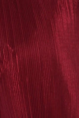 Wine Pleated Long High Waisted Trousers - Jojo