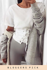 White Corset Style Top - Jola