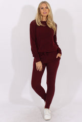 Wine Loungewear Set - Josie
