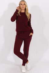 Wine Loungewear Set - Josie