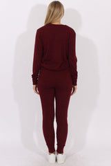 Wine Loungewear Set - Josie