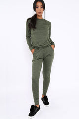 Khaki Loungewear Set - Josie