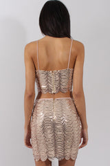 Apricot Sequin Co-Ord- Jules