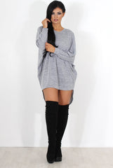 Johanna Grey Drooped Back Jumper