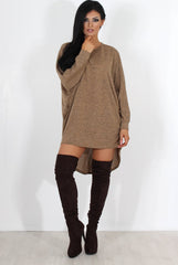 Johanna Camel Drooped Back Jumper