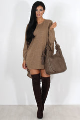Johanna Camel Drooped Back Jumper