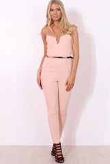 Jona Mauve V Front Jumpsuit