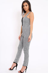 Hound-Tooth Hook & Eye Jumpsuit - Arrie