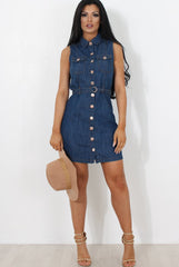 Effy Denim Sleeveless Dress