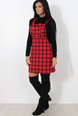 Red Tartan Pinafore-Tarzo