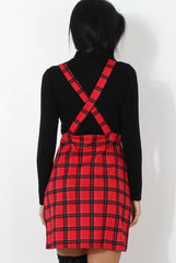 Red Tartan Pinafore-Tarzo