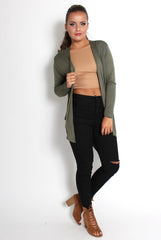 Kimmy Khaki Asymmetric Jacket