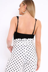 Black Lace Plunge Front Padded Bodysuit - Kaarla