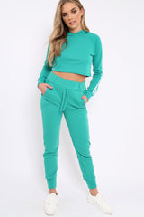 Green Tracksuit with White Side Stripe - Kady