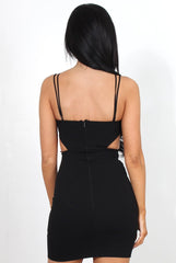 Kaitlin Black Cut Out Bodycon Dress