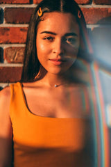 Mustard One Shouldered Crop Top - Kamri