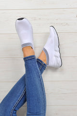 White Runner Sock Trainers - Kannon