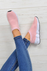 Pink Runner Sock Trainers - Kannon