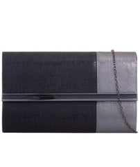 Two Tone Glitter Clutch - Kara