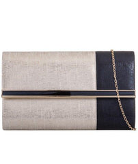 Two Tone Glitter Clutch - Kara