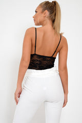 White Paper Bag Tie Waist Cigarette Trousers - Karmen