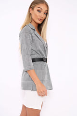 Hounds-tooth Blazer - Karrie