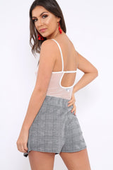 White Sheer Lace Bodysuit - Katia